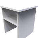 Wellington Ready Assembled Lamp Table  - White Matt & White