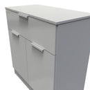 Paris Ready Assembled Sideboard with 1 Drawer & 2 Doors  - Uniform Matt & Dusk Grey