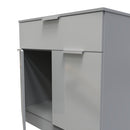 Paris Ready Assembled Sideboard with 1 Drawer & 2 Doors  - Uniform Matt & Dusk Grey
