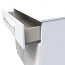 Wellington Ready Assembled Sideboard with 1 Drawer & 2 Doors  - White Matt & White