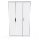 Havana Ready Assembled Wardrobe with 3 Doors  - White Matt