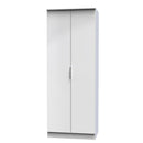 Paris Ready Assembled Wardrobe with 2 Doors  - White Matt