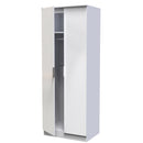 Paris Ready Assembled Wardrobe with 2 Doors  - White Matt