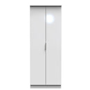 Paris Ready Assembled Wardrobe with 2 Doors  - White Matt