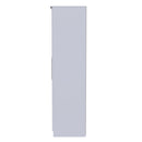 Wellington Ready Assembled Wardrobe with 2 Doors  - Black Matt & White