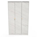 Harare Ready Assembled Wardrobe with 3 Doors  - Marble