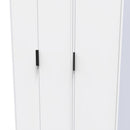 Helsinki Ready Assembled Wardrobe with 3 Doors  - White Matt
