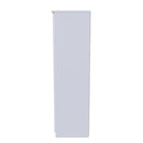 Cairo Ready Assembled Wardrobe with 2 Doors  - White Gloss & White