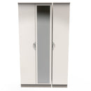 Cairo Ready Assembled Wardrobe with Triple Mirror  - Kashmir Gloss & Kashmir
