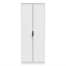 Havana Ready Assembled Wardrobe with 2 Doors  - White Matt