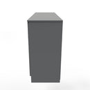Paris Ready Assembled Double Pedestal Desk with 6 Drawers  - Uniform Matt & Dusk Grey
