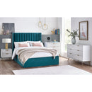 Murano Bedside Table with 2 Drawers - Matt White