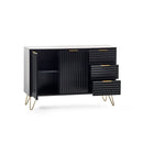 Murano Large Sideboard 1.2m - Matt Black