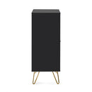 Murano Sideboard 1m with 2 Doors & 2 Drawers - Matt Black