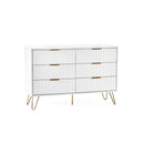 Murano Chest of Drawers with 6 Drawers - Matt White