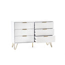 Murano Chest of Drawers with 6 Drawers - Matt White