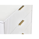 Murano Chest of Drawers with 5 Drawers 1.2m - Matt White