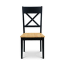 Hockley Dining Chairs Set of 2- Black/Oak