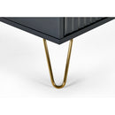 Murano Coffee Table 90cm - Matt Black
