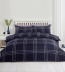 Lewis's Printed Bed In A Bag - Navy Check