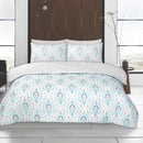 Lewis's Twin Pack Astrid / Collette Duvet Set - Duck Egg