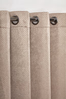 Ambiance Embossed Thermal Curtain - Taupe