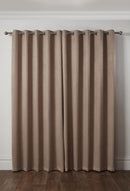 Ambiance Embossed Thermal Curtain - Taupe