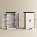 HOMCOM Kitchen Cupboard Pantry Cabinet with Adjustable Shelves White