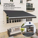 Outsunny 2.95 x 2.5m Canopy Sun Shade Shelter with Crank Handle