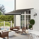Outsunny 2.95 x 2.5m Canopy Sun Shade Shelter with Crank Handle