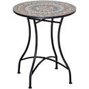 Outsunny 60cm Mosaic Round Bistro Table Outdoor Garden Side Table