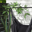 Outsunny Patio Hammock Chair w/ Stand, Hanging Chair w/ Cushion, Armrest