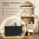 HOMCOM 2000W Electric Space Heater Radiator Wifi Smart App 24Hr 7 Day Timer