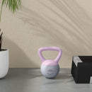 SPORTNOW Kettlebell w/ Soft Body and Non-Slip Handle, Purple and Grey
