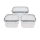 Lewis's 3pk Click Lock Food Container - 150ML