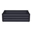 Livingandhome Galvanized Steel Raised Garden Bed Planter Box