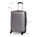Pierre Cardin Hard Shell Lightweight 4 Wheel Durable Travel Suitcase.