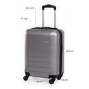 Pierre Cardin Hard Shell Lightweight 4 Wheel Durable Travel Suitcase.