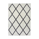 Lewis's Home Snug Diamond Rugs - Black & Cream