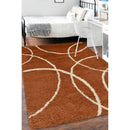 Lewis's Home Snug Circles Rugs - Ivory Cream & Terracotta