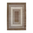 Lewis's Home Daytona Border Rugs - Latte Brown