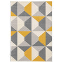Lewis's Home Creation Geo Rugs - Ochre Yellow & Grey