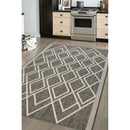 Lewis's Home Compass Diamond Flatweave Indoor & Outdoor Rugs - Grey