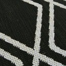 Lewis's Home Compass Diamond Flatweave Indoor & Outdoor Rugs - Black