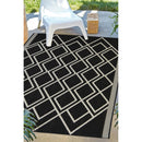 Lewis's Home Compass Diamond Flatweave Indoor & Outdoor Rugs - Black
