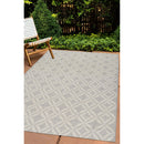 Lewis's Home Compass Geo Flatweave Indoor & Outdoor Rugs - Grey