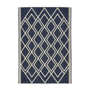 Lewis's Home Compass Diamond Flatweave Indoor & Outdoor Rugs - Navy
