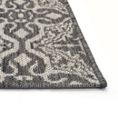 Lewis's Home Compass Victorian Flatweave Indoor & Outdoor Rugs - Grey