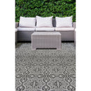 Lewis's Home Compass Victorian Flatweave Indoor & Outdoor Rugs - Grey