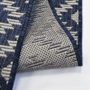 Lewis's Home Compass Indoor and Outdoor Flatweave Rugs - Navy Blue